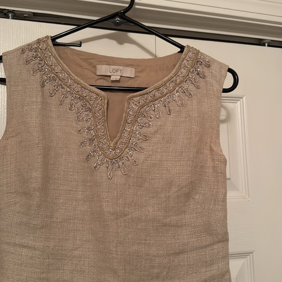 Tan Loft sleeveless dress - Picture 7 of 8